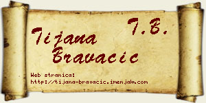 Tijana Bravačić vizit kartica